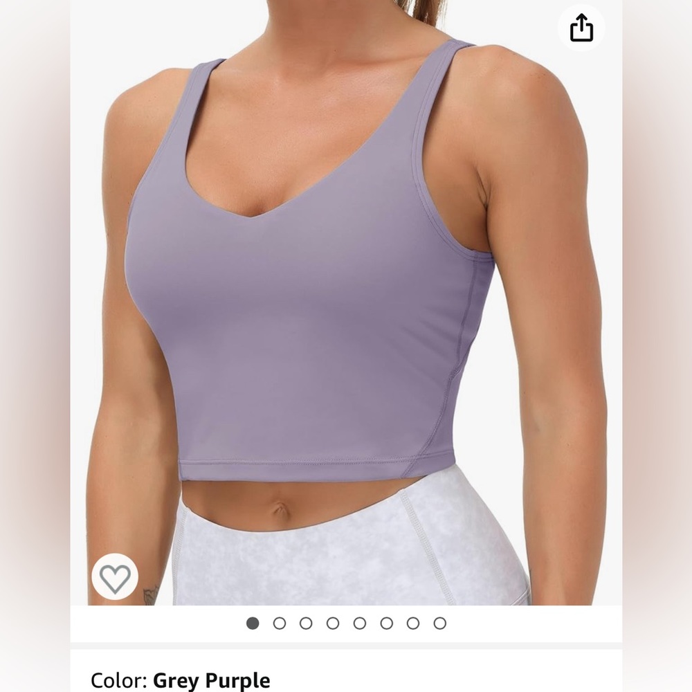 The gym people, women’s long line, V-neck wireless , sports bra, size medium